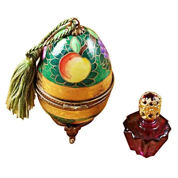Green & Gold Egg with One Bottle