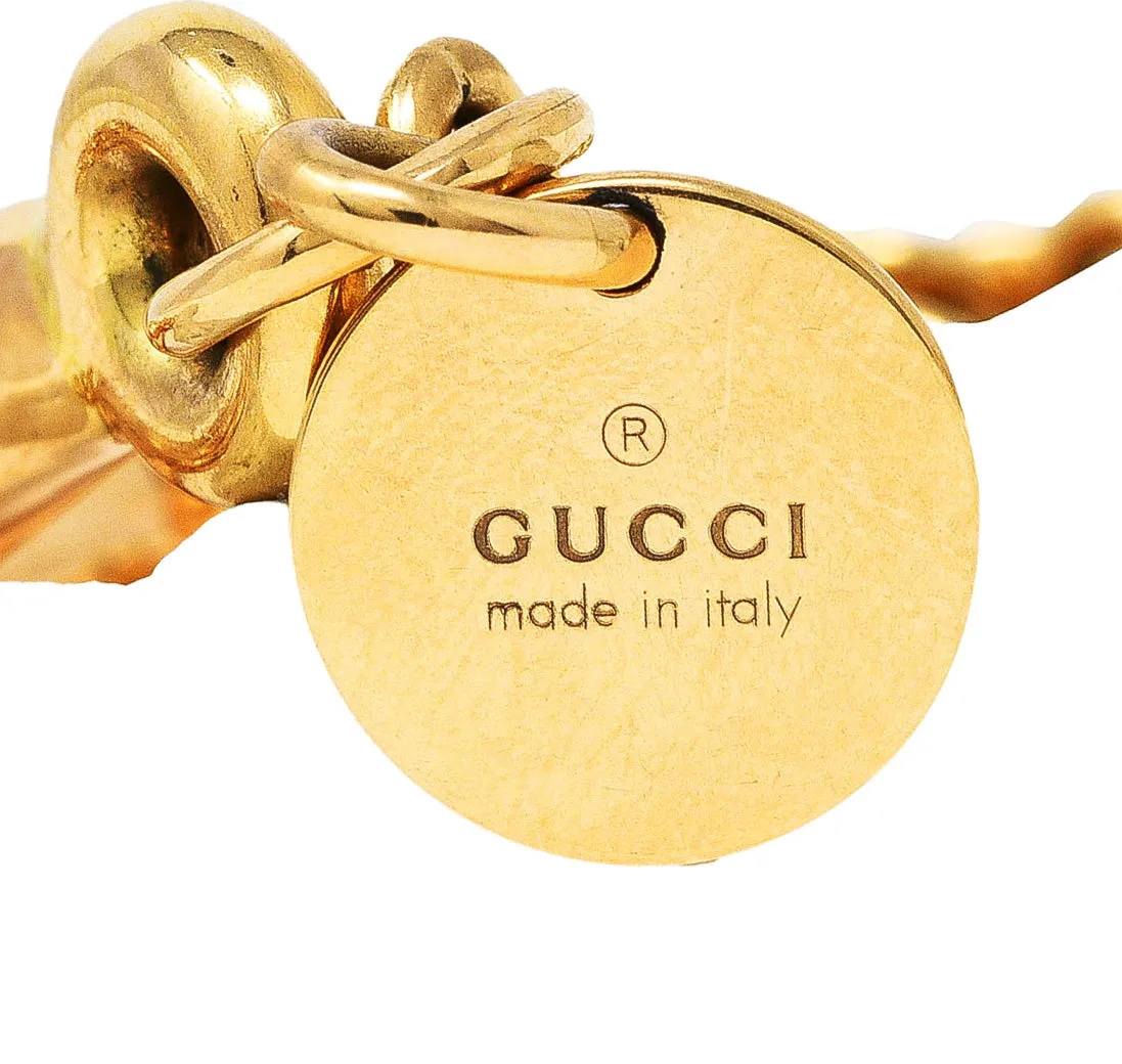 Gucci Contemporary 18 Karat Yellow Gold Horsebit Pendant Necklace