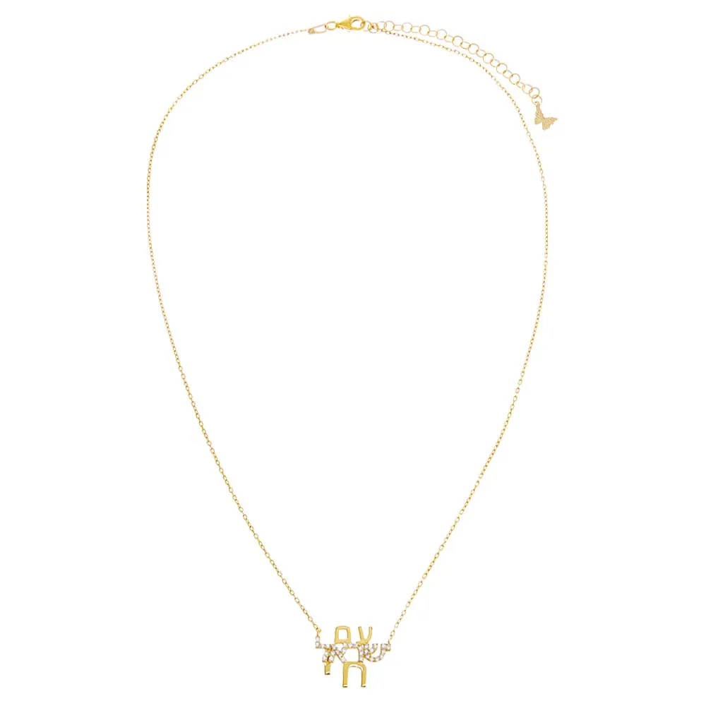 Hebrew 'Am Yisrael Chai' Necklace