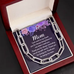 I just want to say thank you-Forever Linked Necklace for Mom