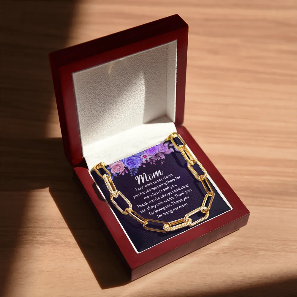 I just want to say thank you-Forever Linked Necklace for Mom