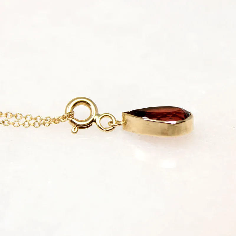 Intense Pink Tourmaline on 14k Gold Chain by Ancient Influences