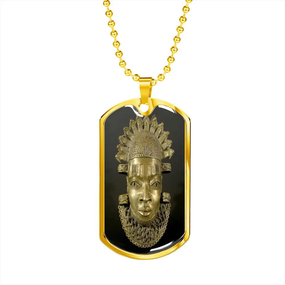 Iyoba African Dog Tag Necklace