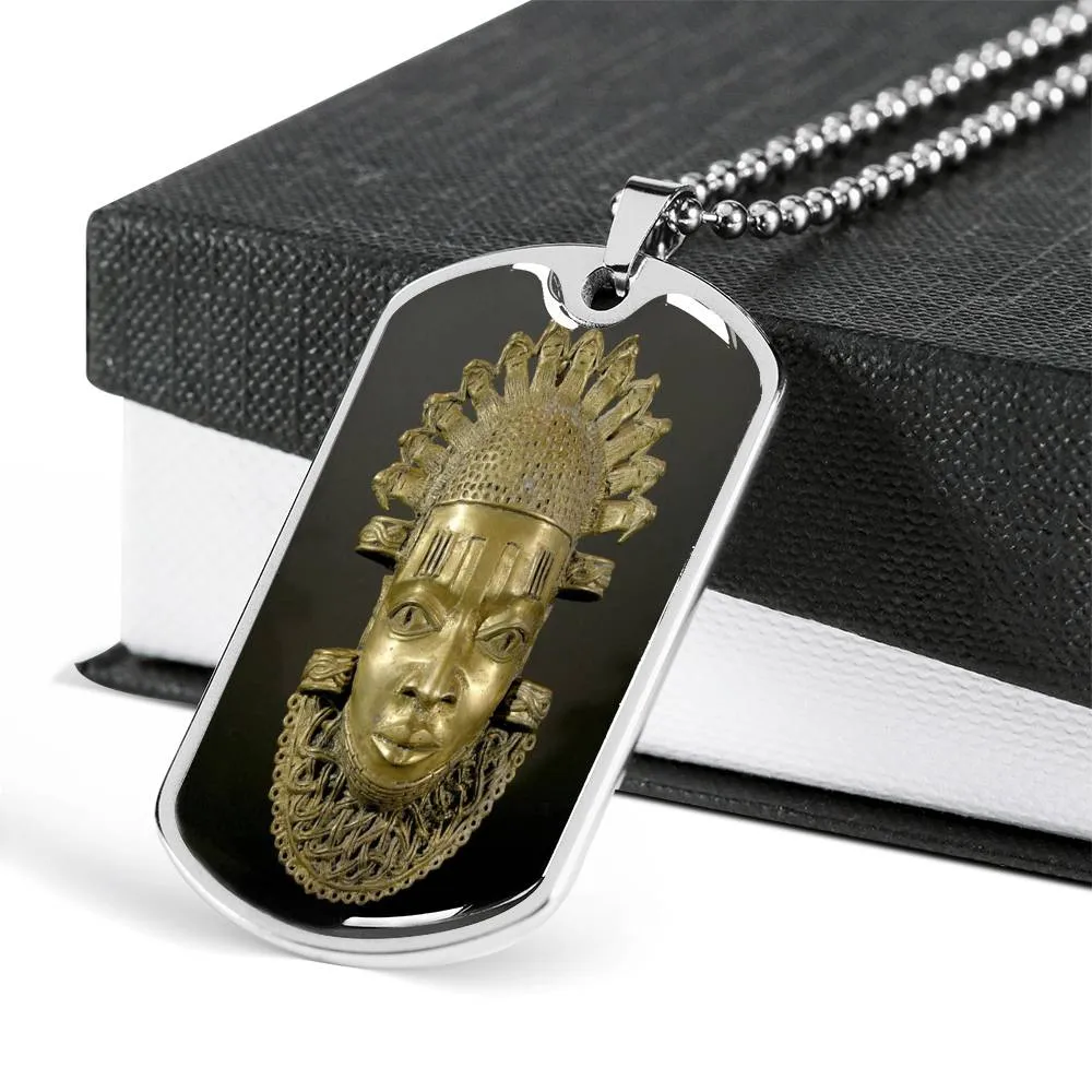 Iyoba African Dog Tag Necklace