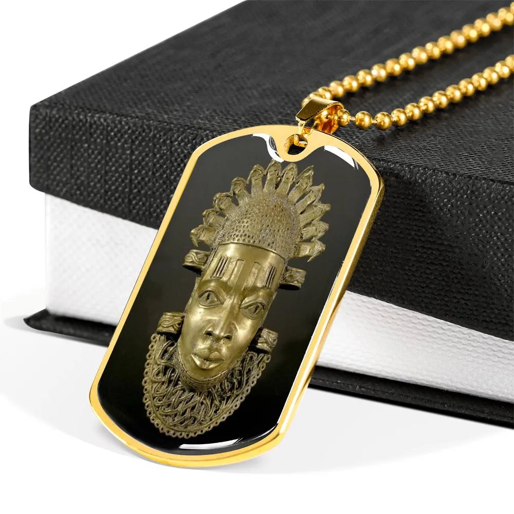 Iyoba African Dog Tag Necklace