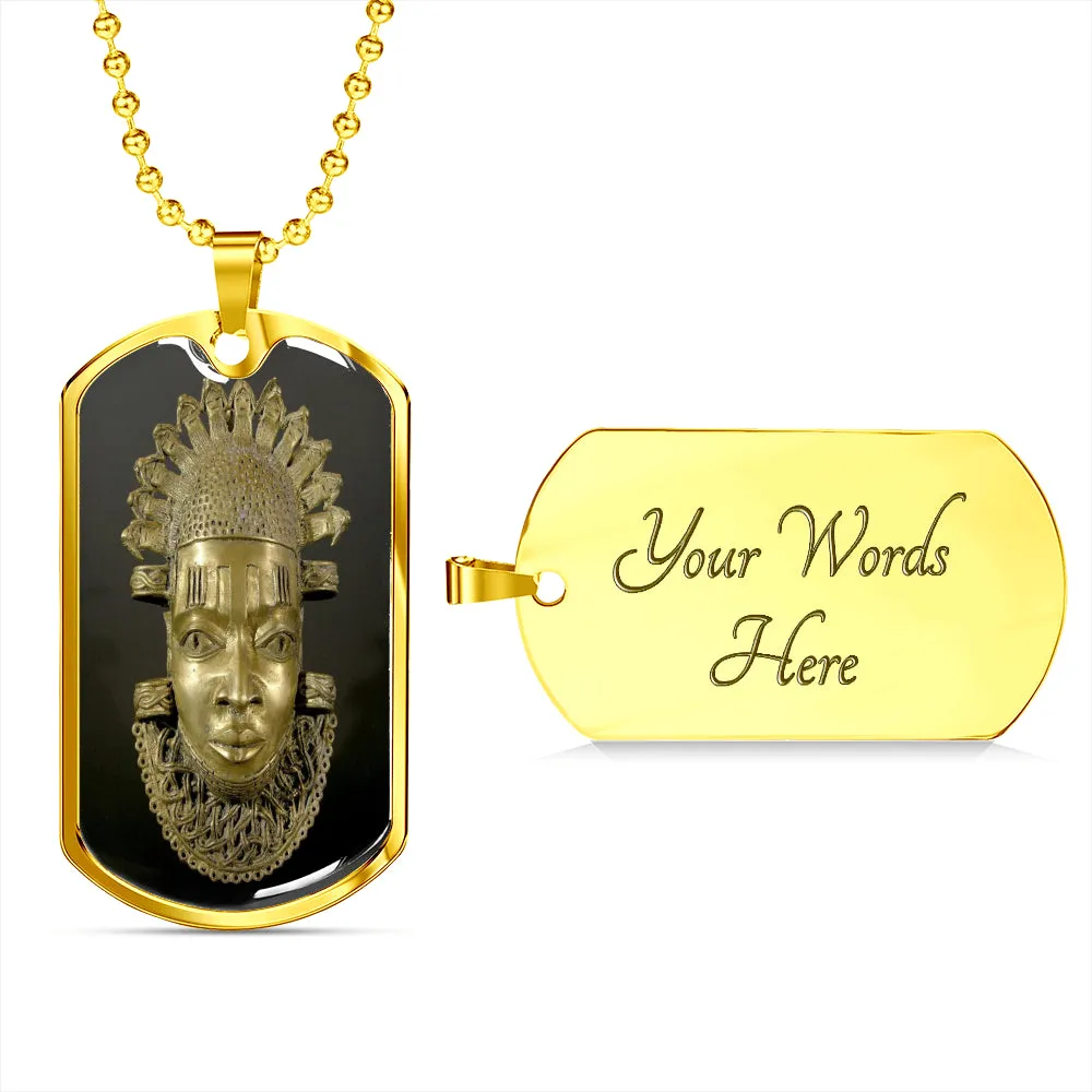 Iyoba African Dog Tag Necklace