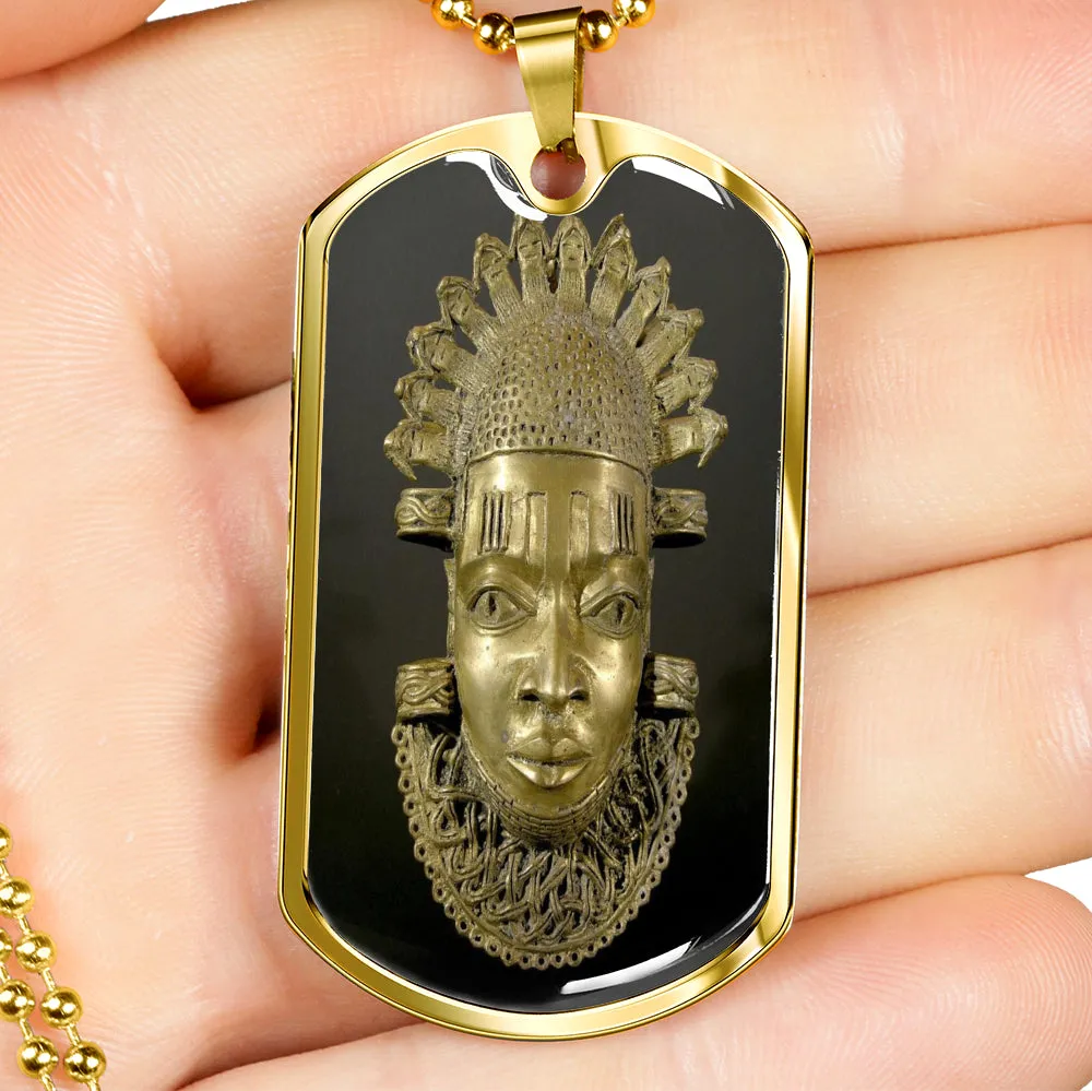 Iyoba African Dog Tag Necklace