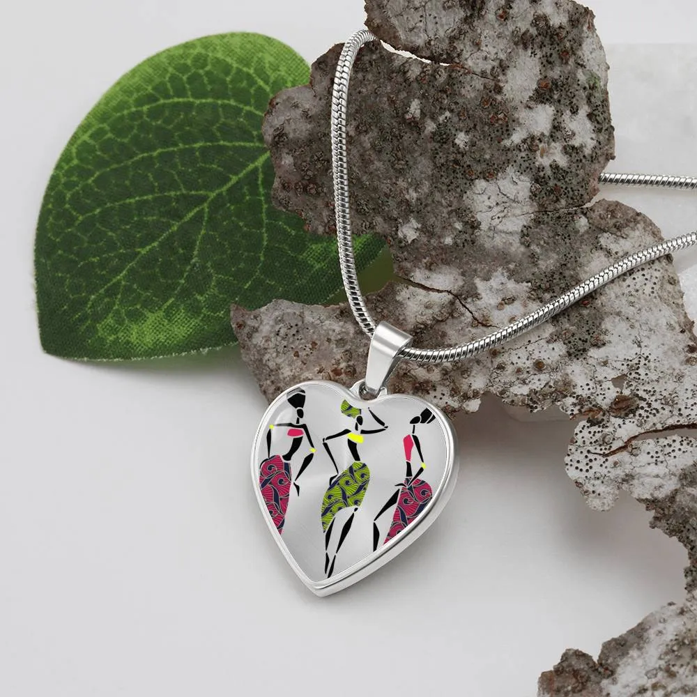 Jazz  African Print Ladies Necklace