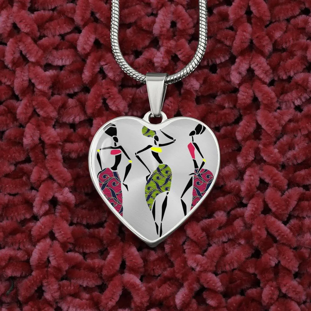 Jazz  African Print Ladies Necklace