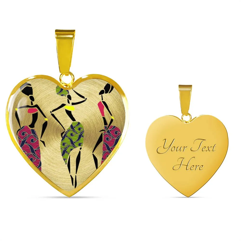 Jazz  African Print Ladies Necklace