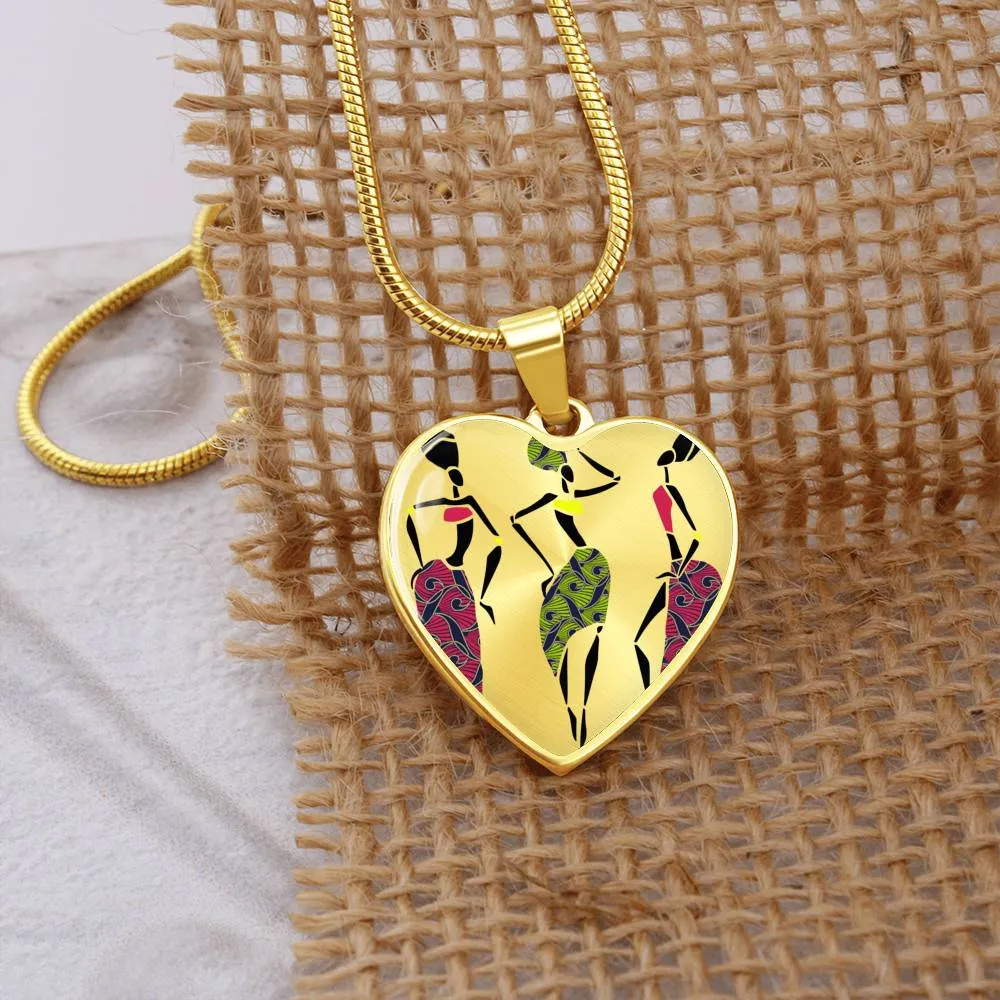 Jazz  African Print Ladies Necklace