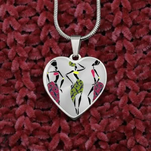 Jazz  African Print Ladies Necklace