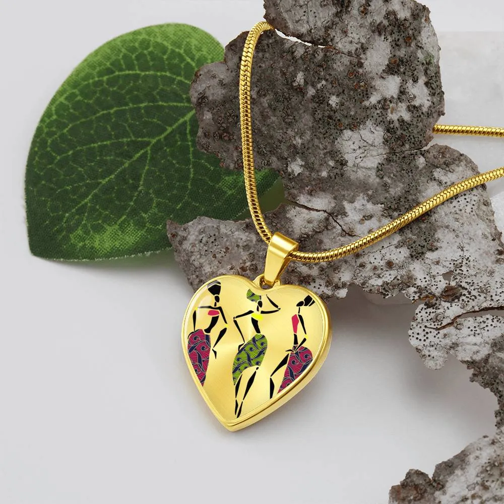 Jazz  African Print Ladies Necklace