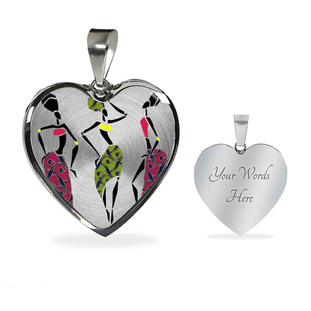 Jazz  African Print Ladies Necklace
