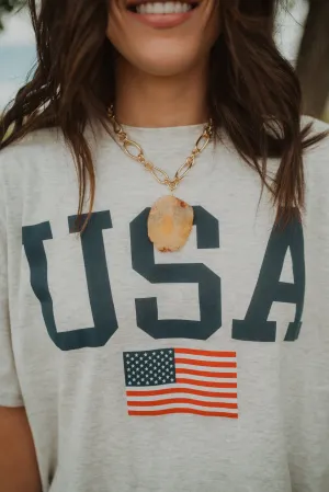 Kaley Necklace | Orange - FINAL SALE