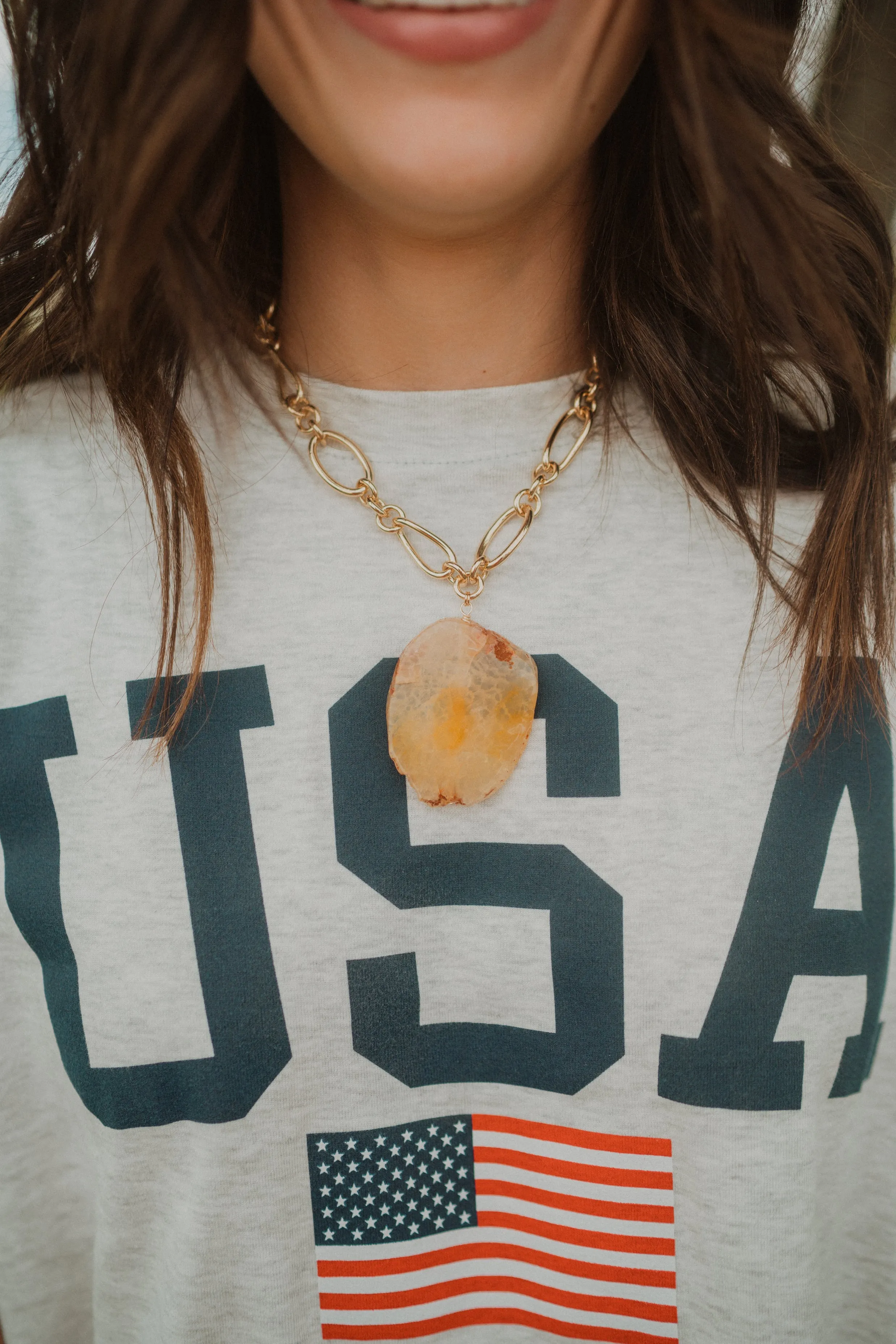 Kaley Necklace | Orange - FINAL SALE