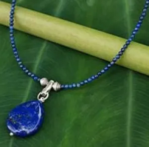 Lapis Lazuli Pendant Handmade Necklace