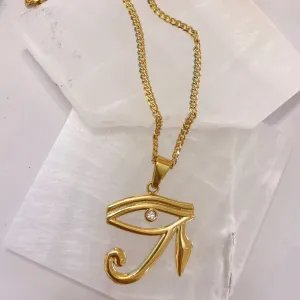 LARGE EYE OF HORUS necklace