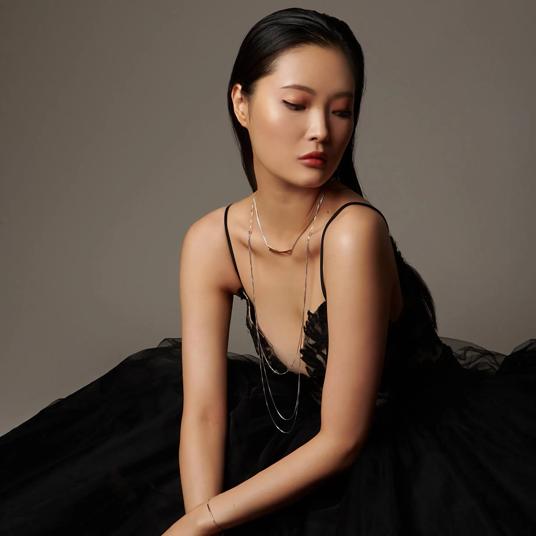 Layered Box Chain Necklace