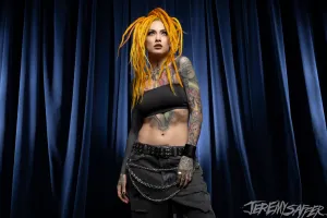 Lena Scissorhands - Blue Curtain 2 - 8x12 Signed Pearl Print