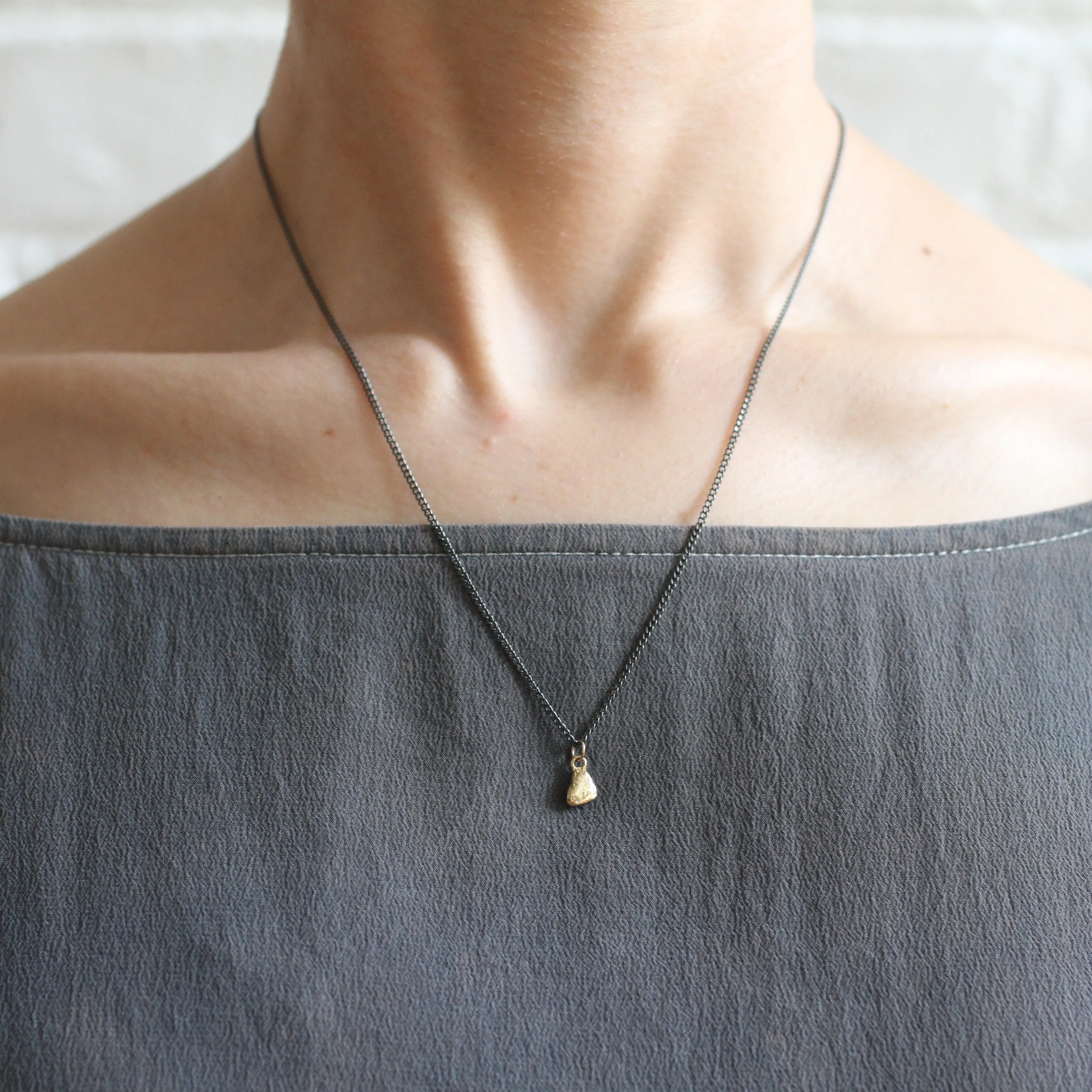 lucky pebble necklace
