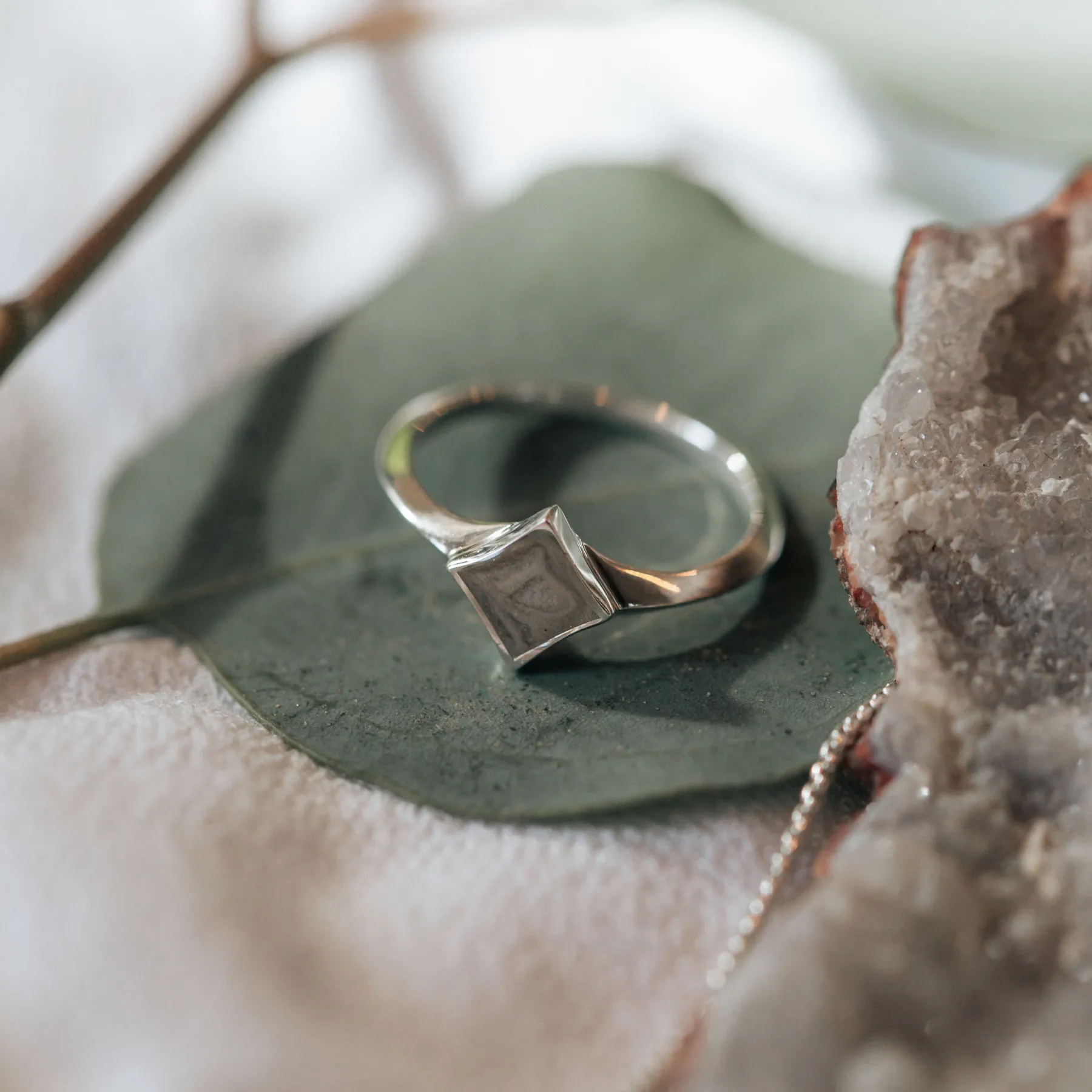 Luminary Cremation Ring in 14K Rose Gold
