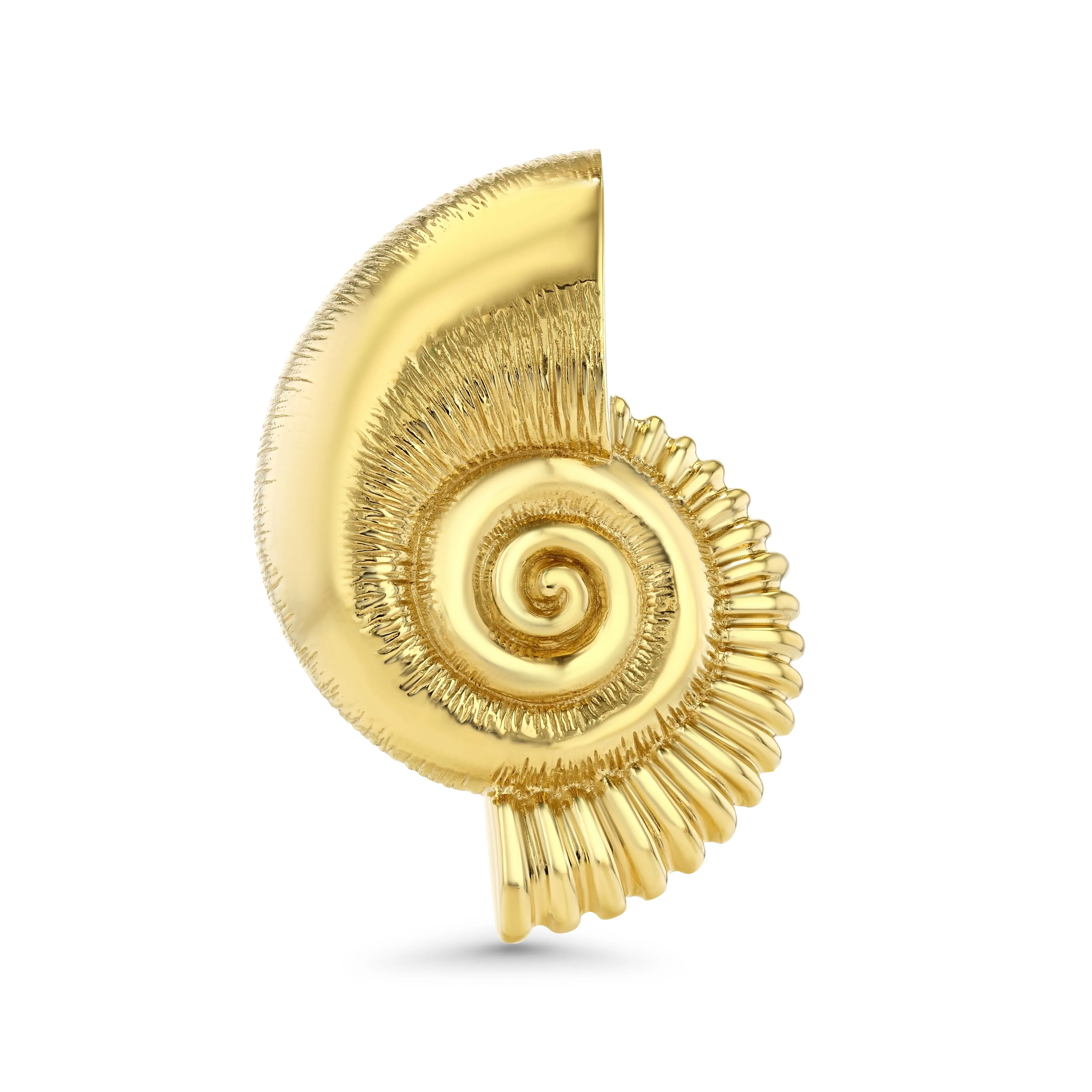 Luminesce Shell Necklace/Brooch in Gold Vermeil