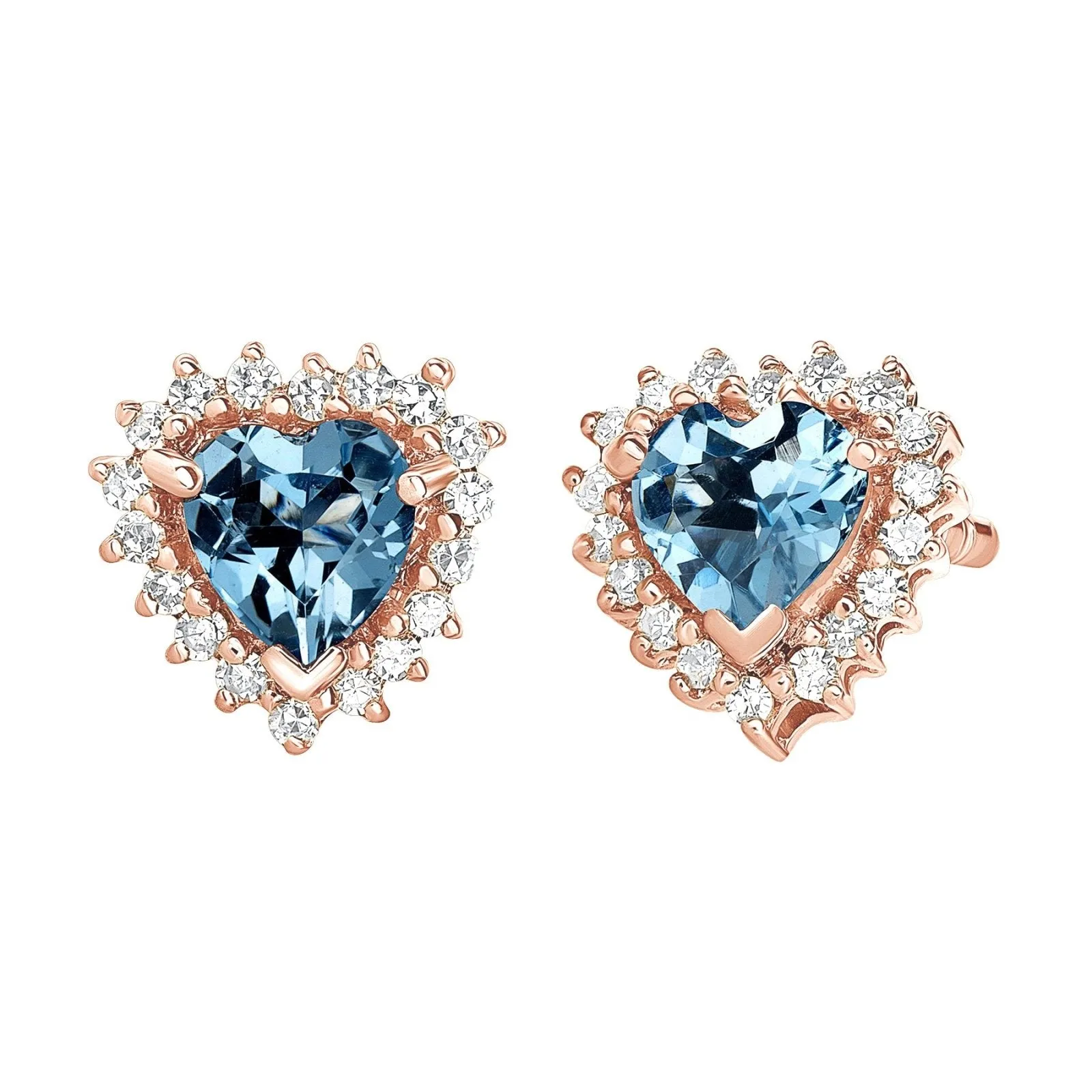 Madame Swiss Blue Topaz and Diamond Earrings