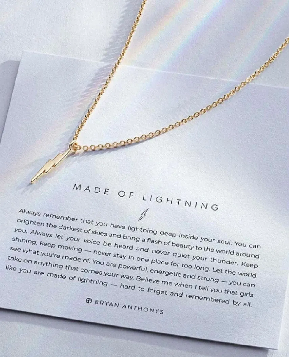 Made of Lightning Necklace 14k Gold