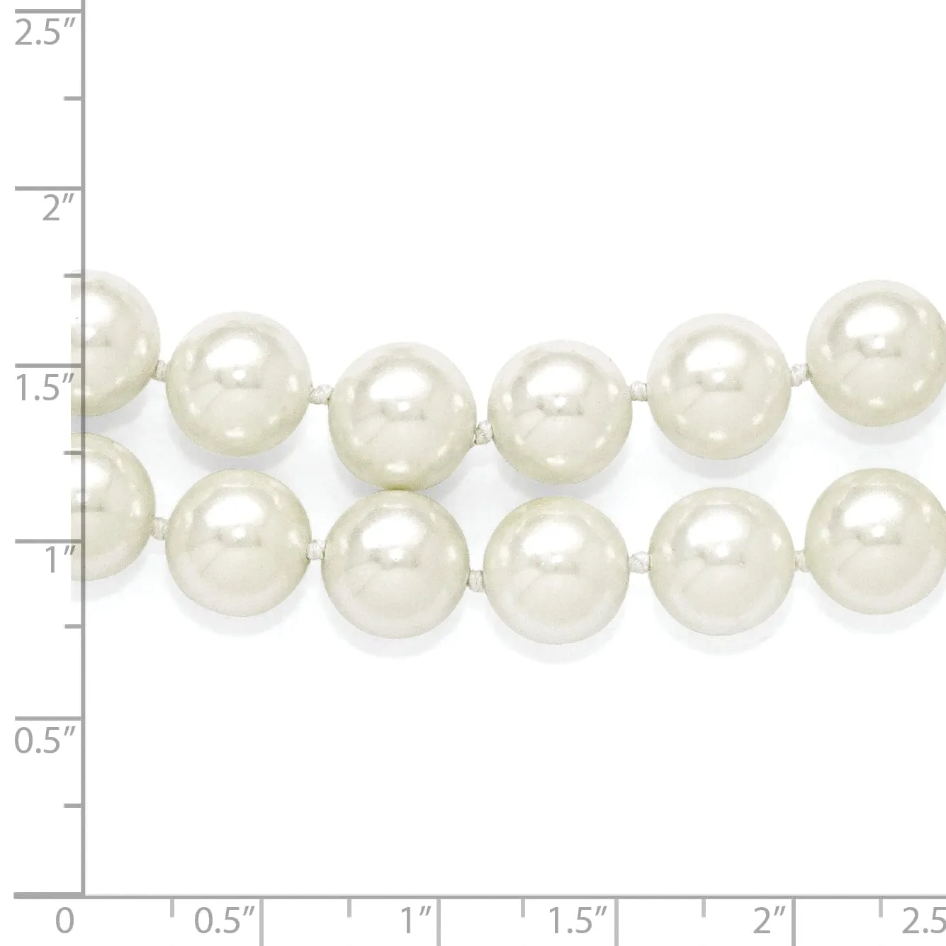 Majestik White Shell Pearl Necklace