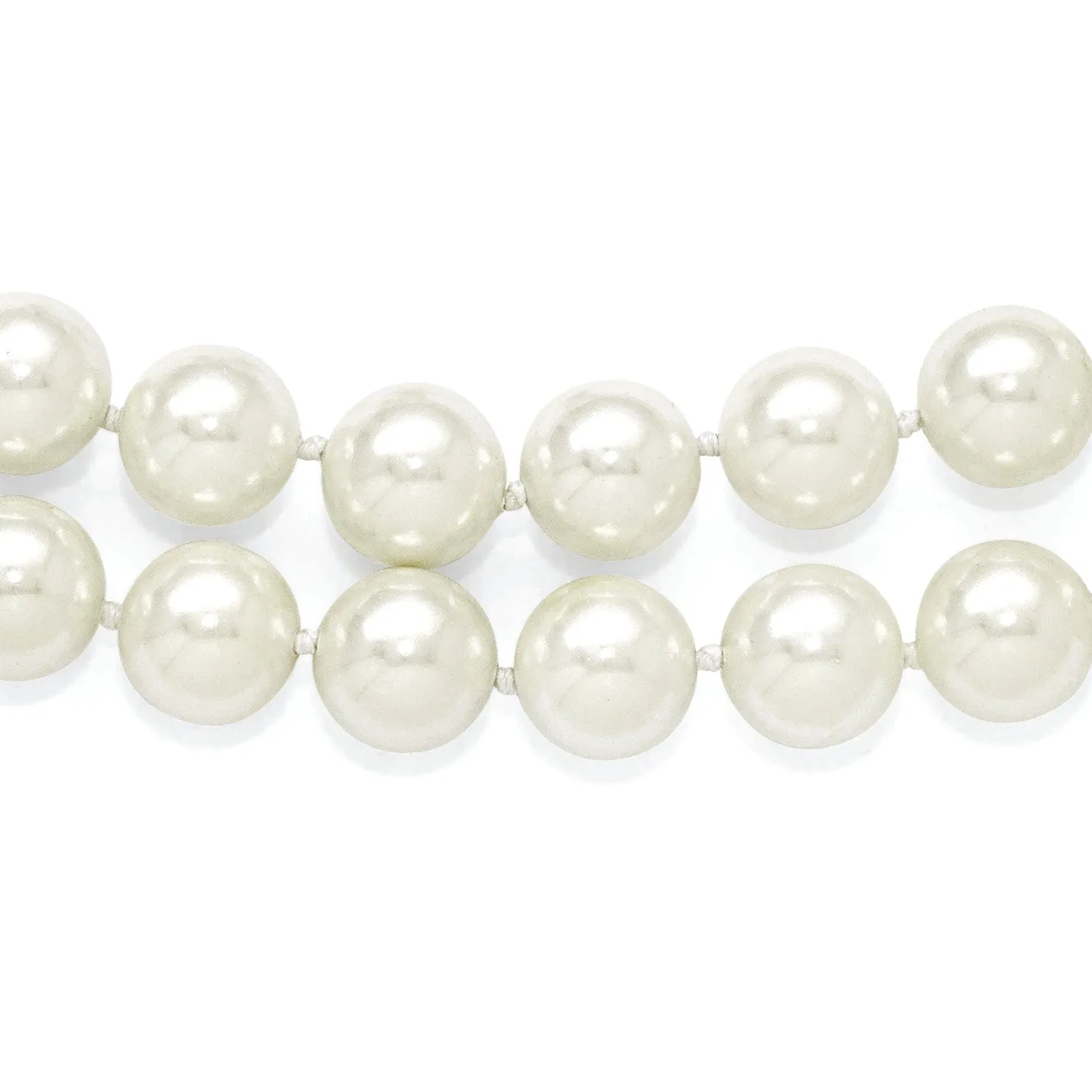 Majestik White Shell Pearl Necklace