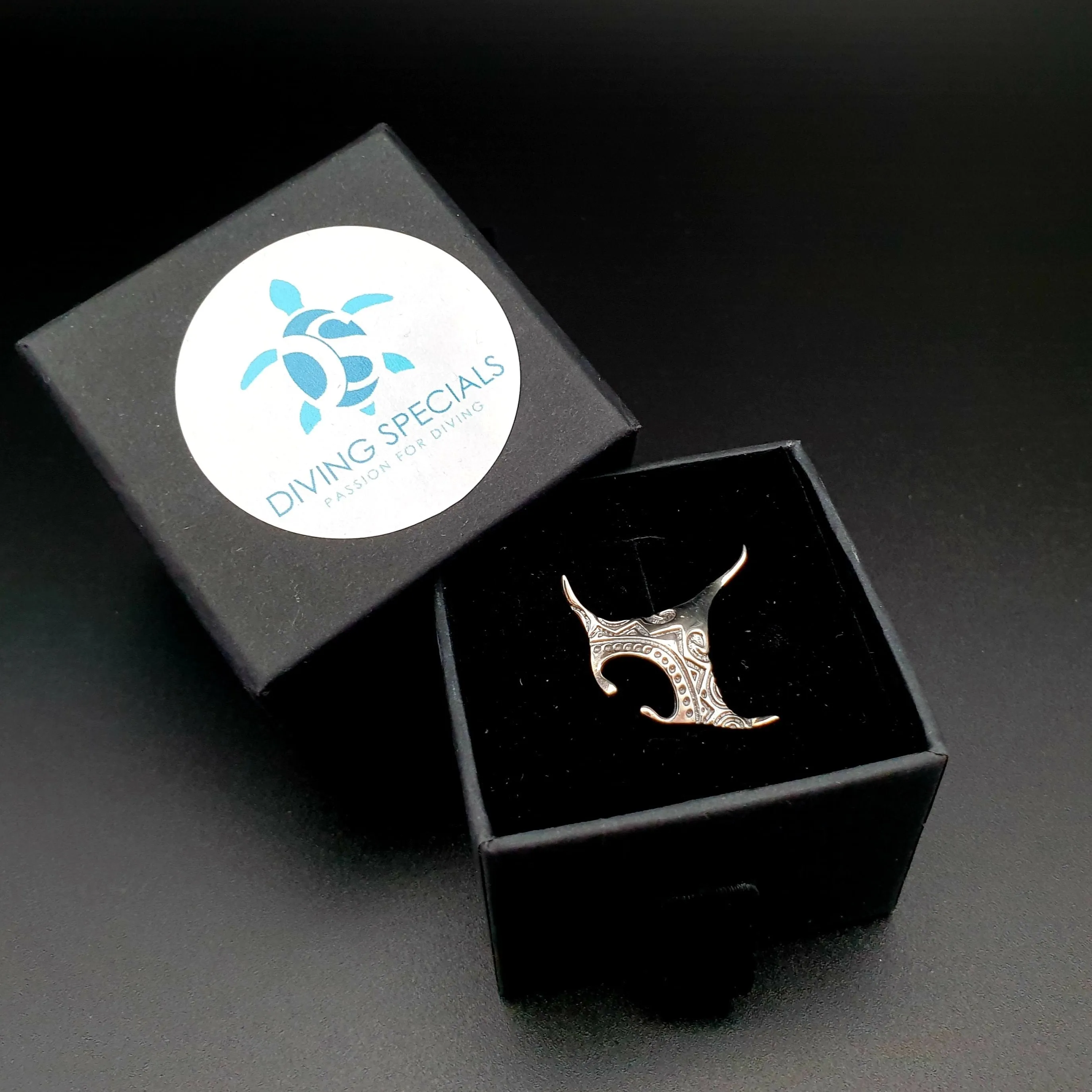 Manta Ray Silver Necklace - 925 Scuba Real Sterling Silver