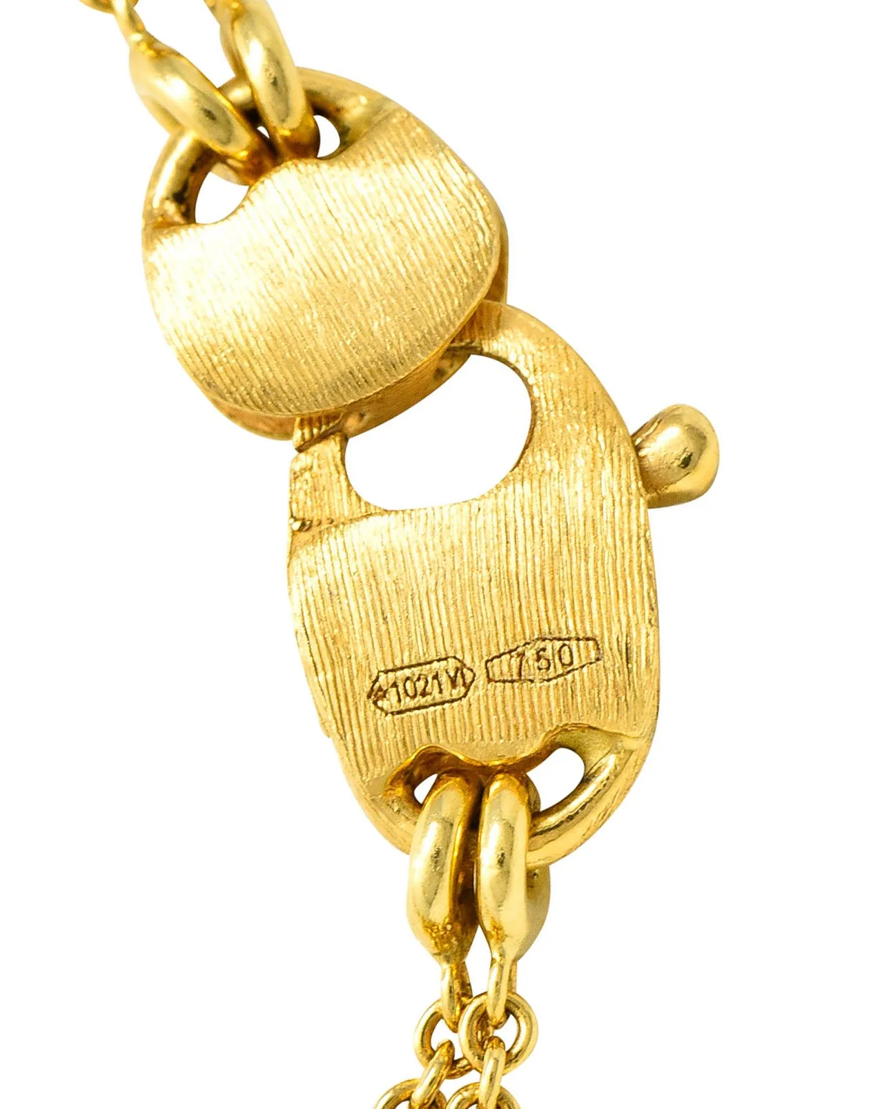 Marco Bicego Multi-Gem Diamond 18 Karat Gold Confetti Tassel Necklace