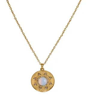 Mayan Sundial Necklace