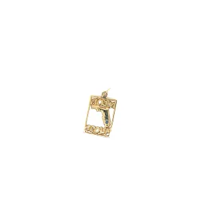 Mens 14k yellow gold Florida Grown Necklace