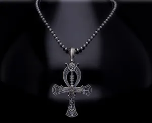 Men’s Sterling Silver Ankh Necklace