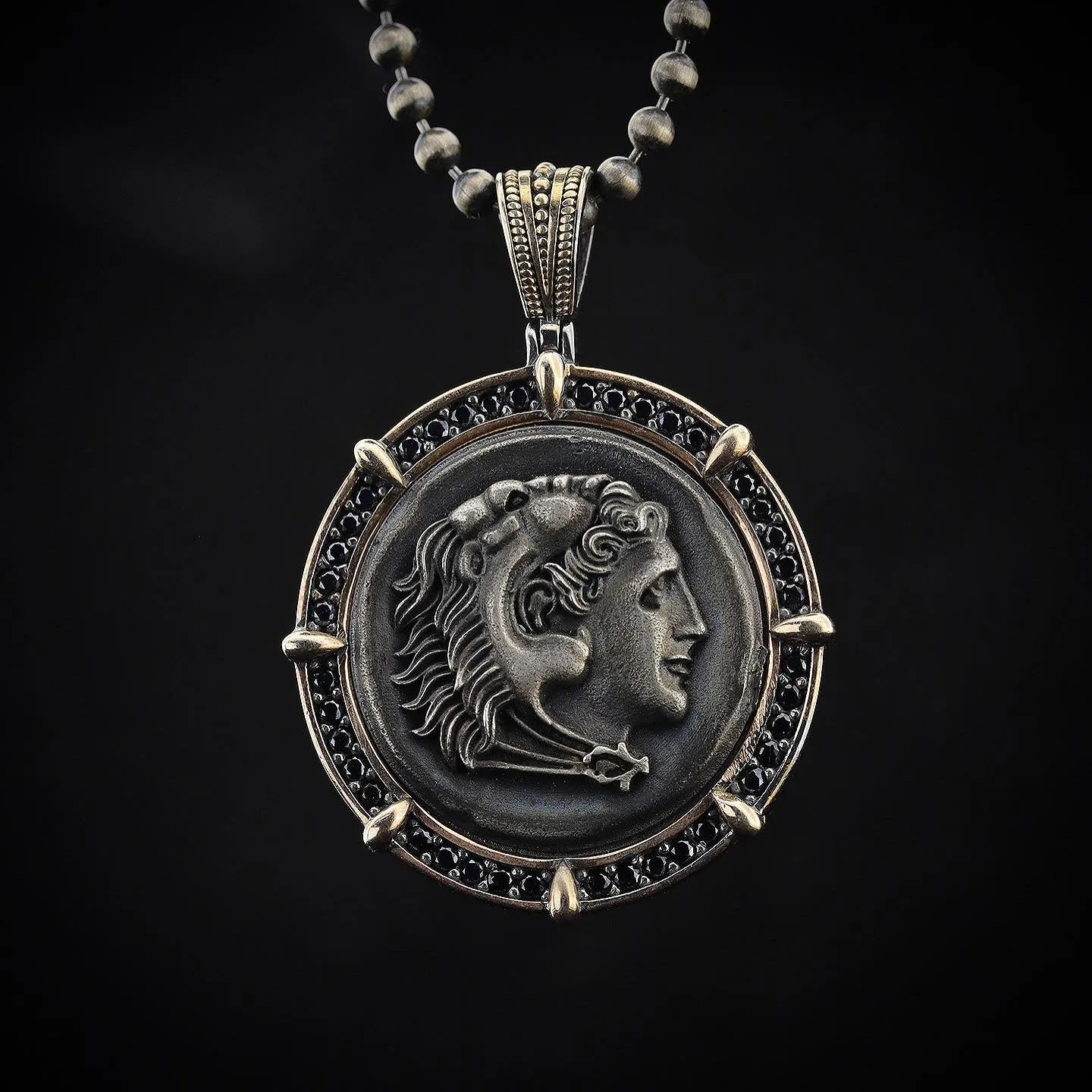 Men's Sterling Silver Coin Necklace