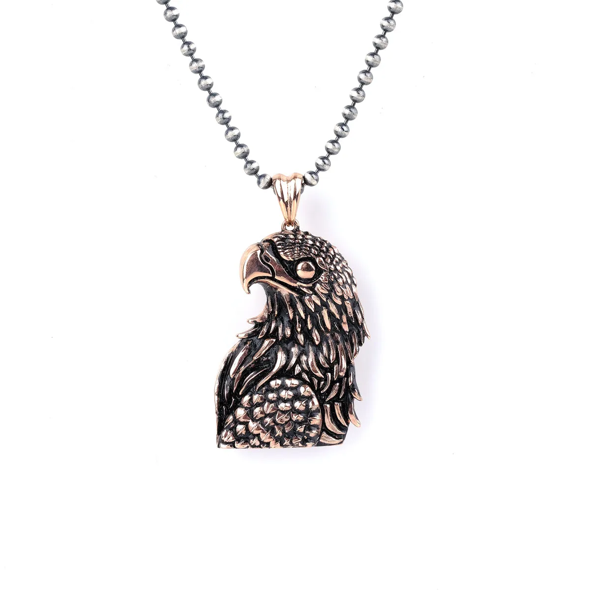 Men's Sterling Silver Eagle Necklace