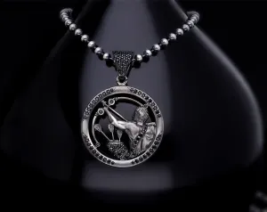 Men’s Sterling Silver Sagittarius Zodiac Necklace