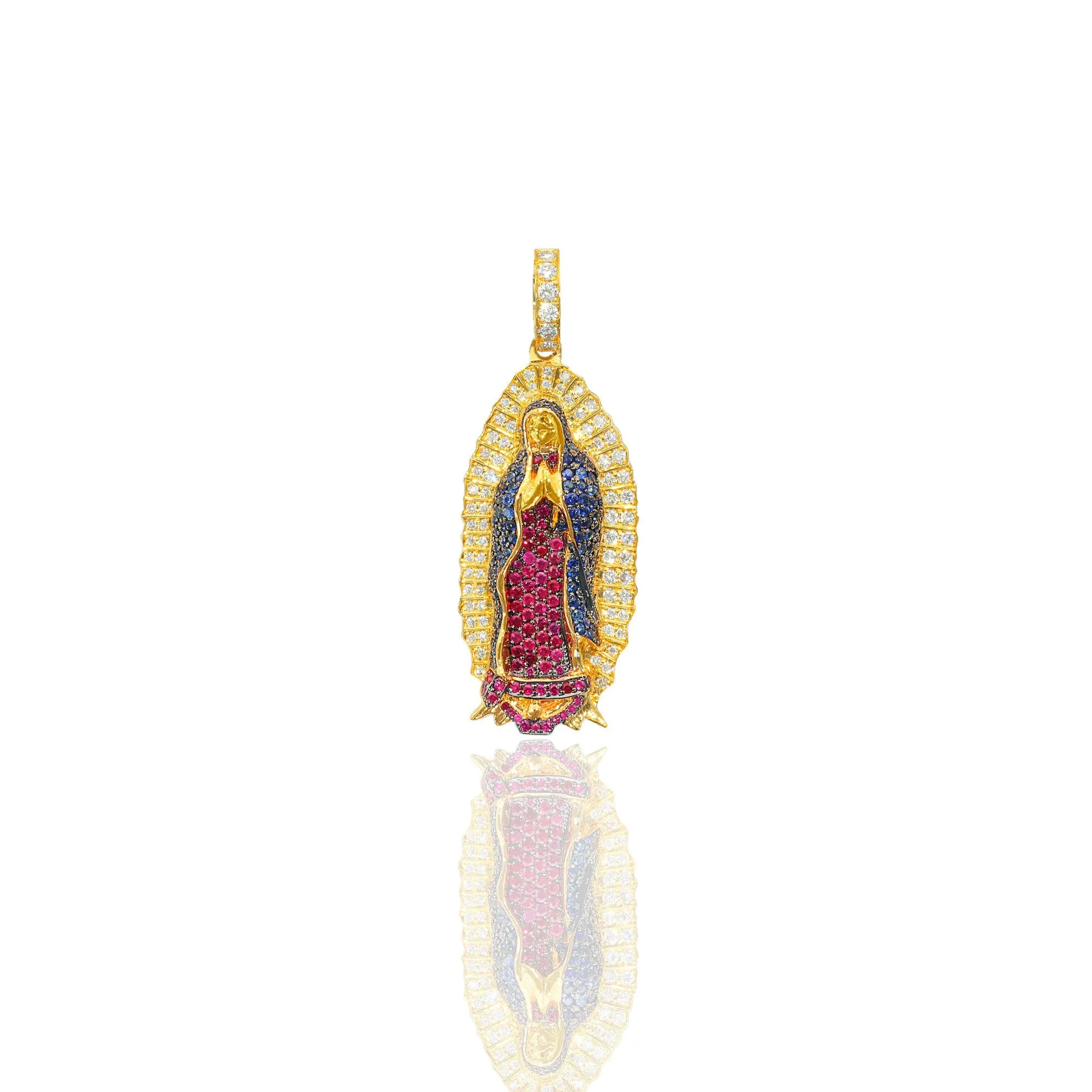 Micro Lady of Guadalupe Piece (Fully Iced, Mosaic)
