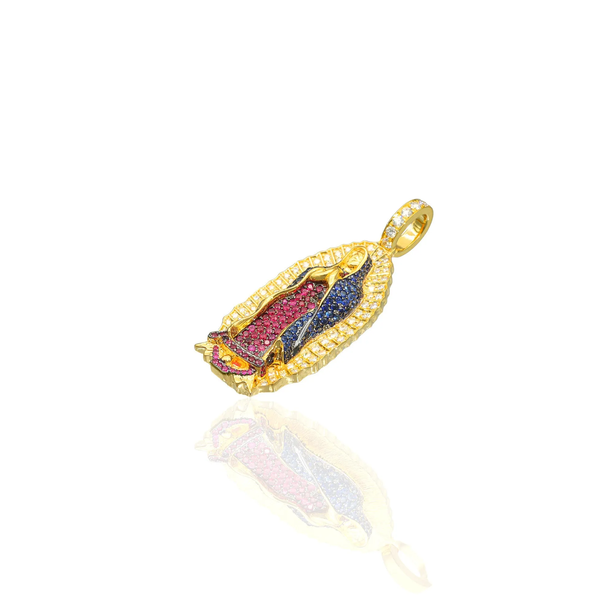 Micro Lady of Guadalupe Piece (Fully Iced, Mosaic)