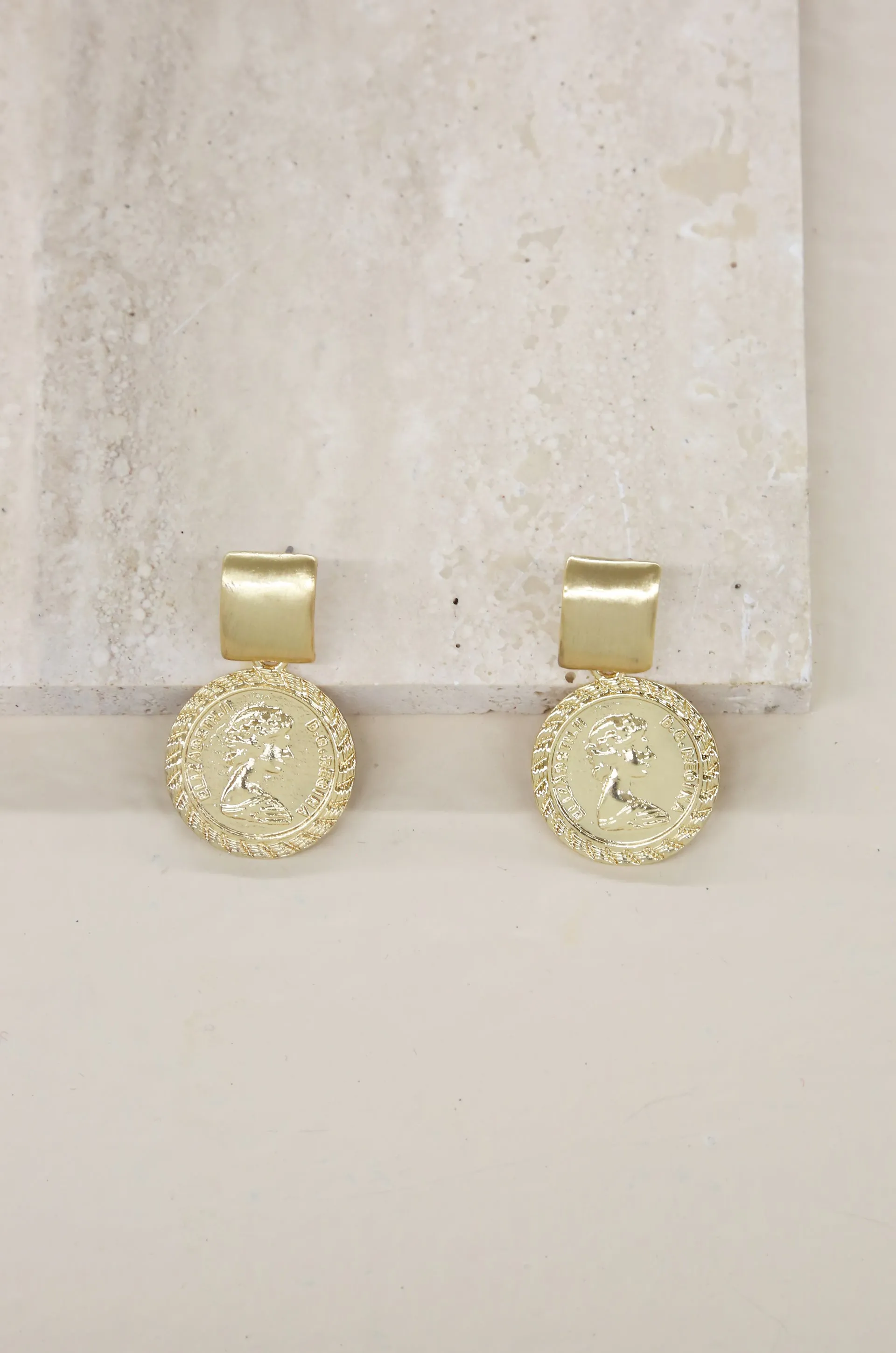 Mini Ancient Coin Earrings