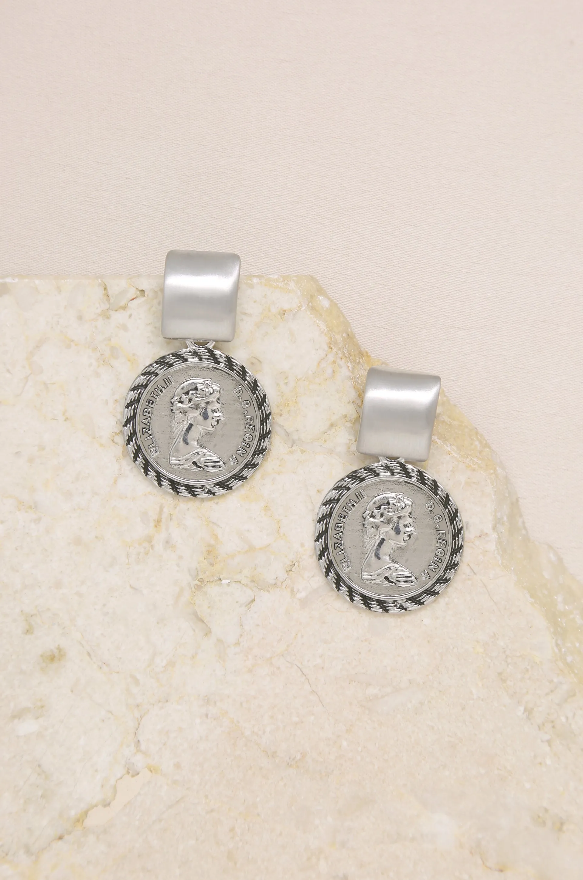 Mini Ancient Coin Earrings