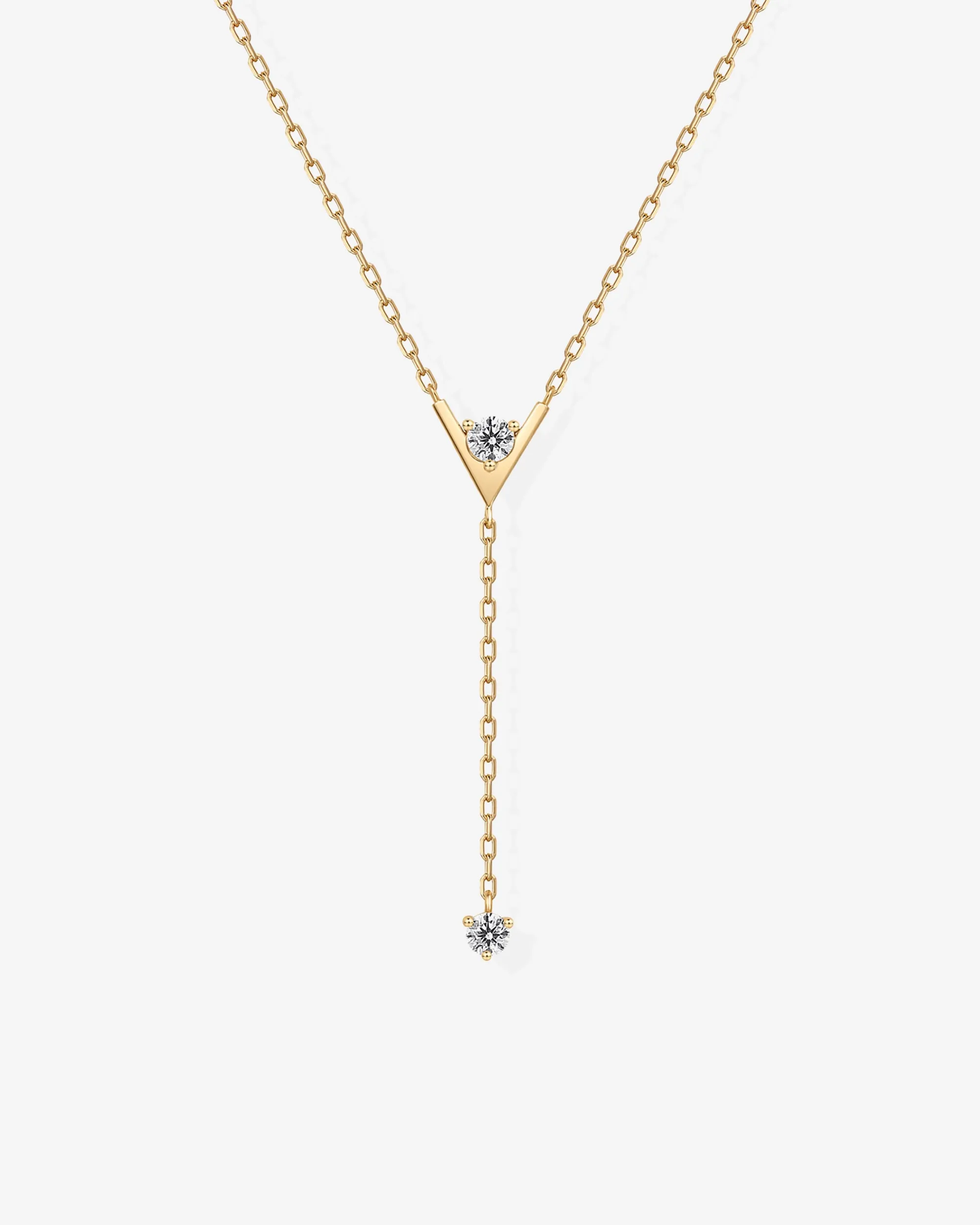 Mini Drop Lariat Necklace
