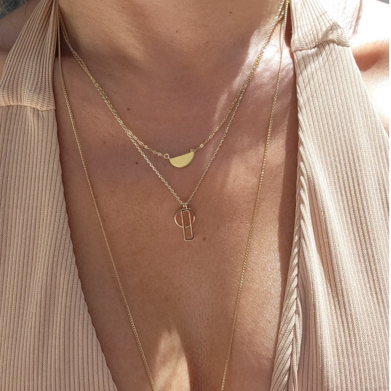 Mini Half Moon Necklace