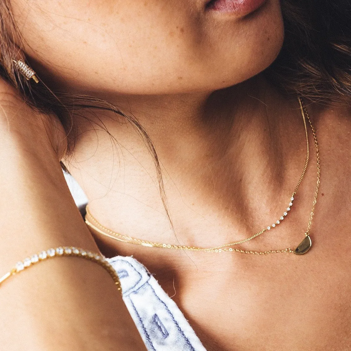 Mini Half Moon Necklace