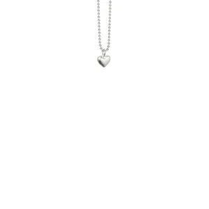 Mini Heart Necklace in Sterling Silver