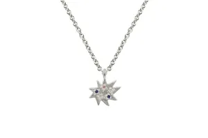 Mini Stella Silver Single Necklace with Multi-Stones- Emily Kuvin