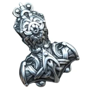 Mjolnir silver plated pendant