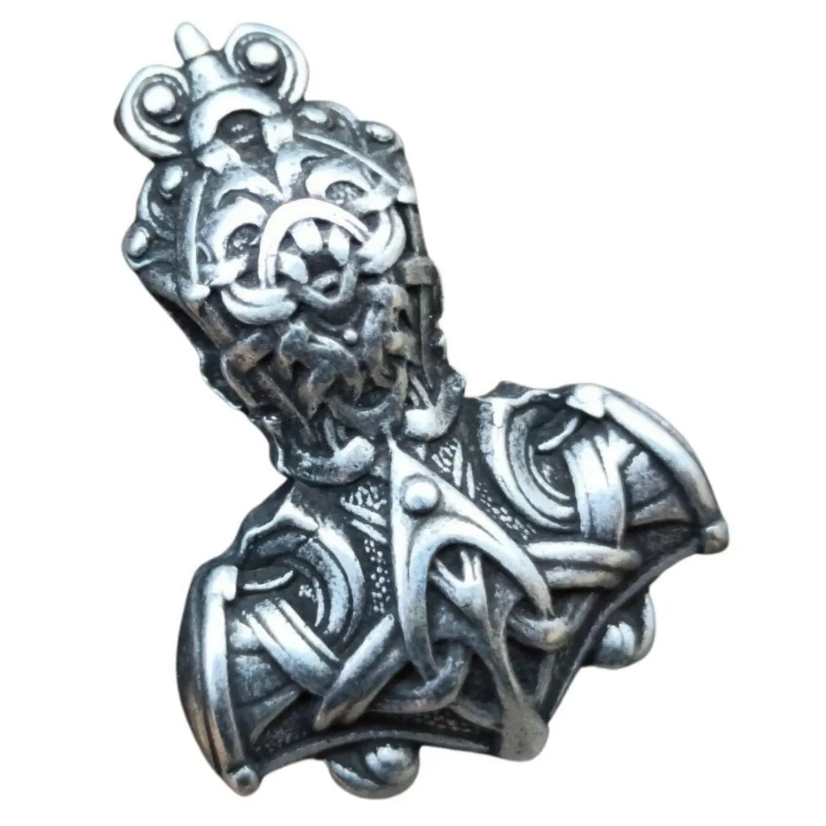 Mjolnir silver plated pendant
